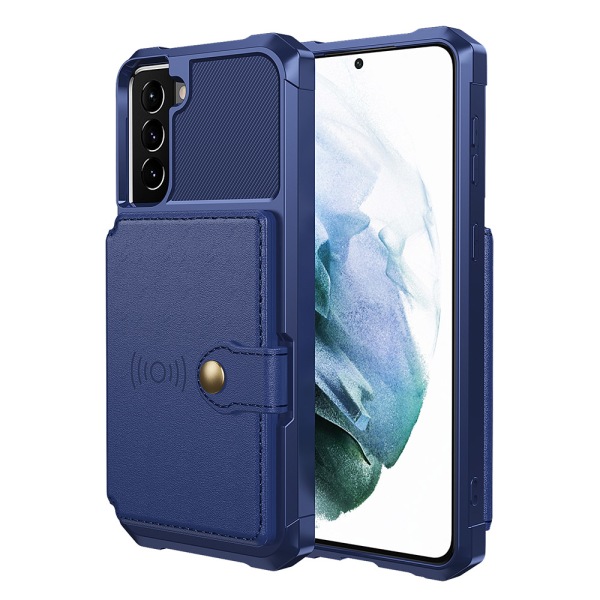 Samsung Galaxy S21 Plus - Stilfuldt cover med kortholder Blue
