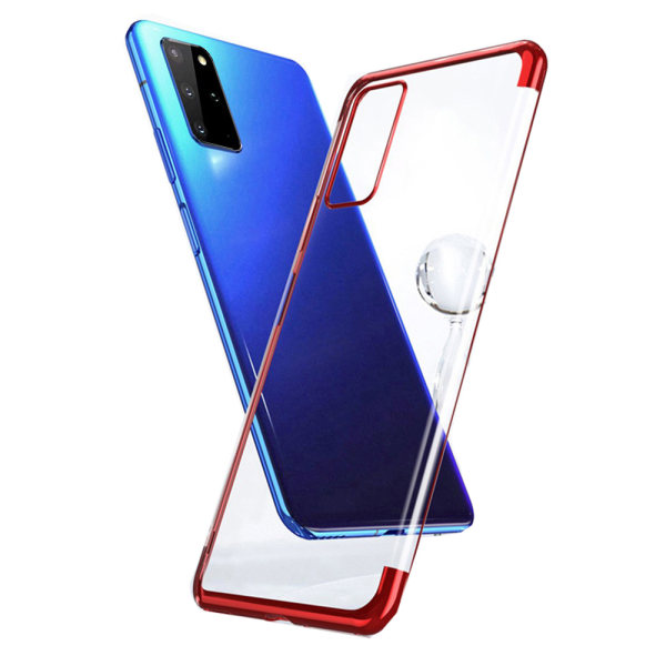 Tyylikäs silikonikuori - Samsung Galaxy S20 Plus Röd Röd