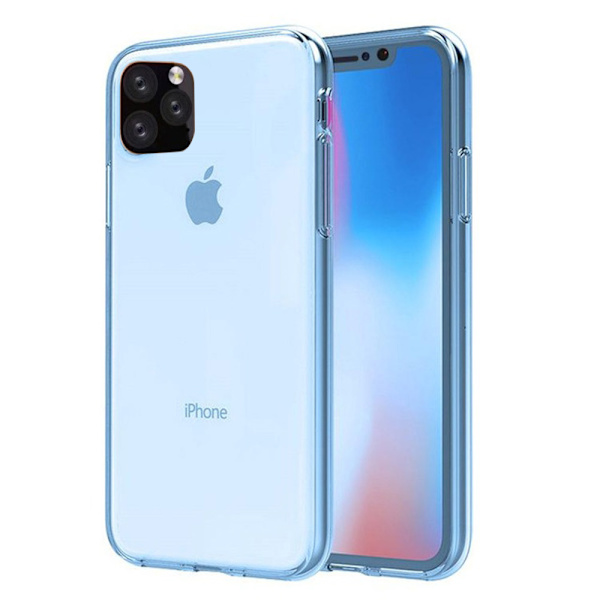 Elegant Dubbelsidigt Skyddsskal i Silikon - iPhone 11 Pro Transparent/Genomskinlig