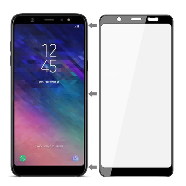 ProGuard 2,5D-näytönsuoja - Samsung Galaxy A6 Plus Vit