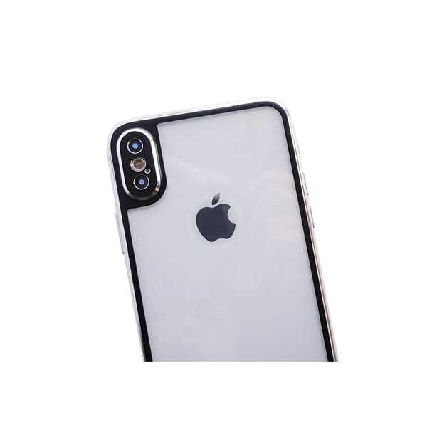 iPhone X/XS - Dubbelsidigt Skärmskydd i Aluminium Röd