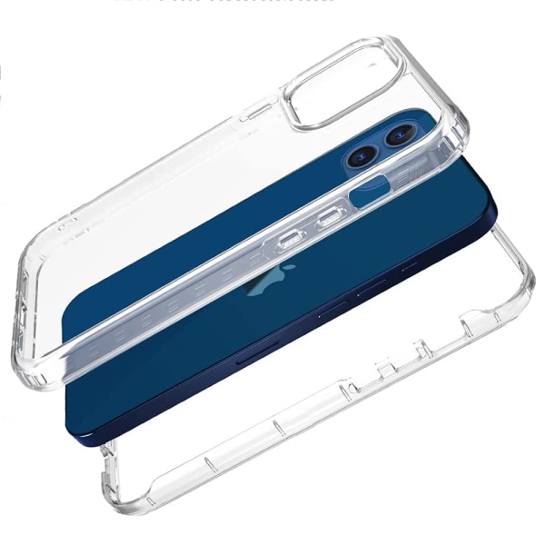 iPhone 12 Mini - Praktisk stødabsorberende magnetisk cover Genomskinlig