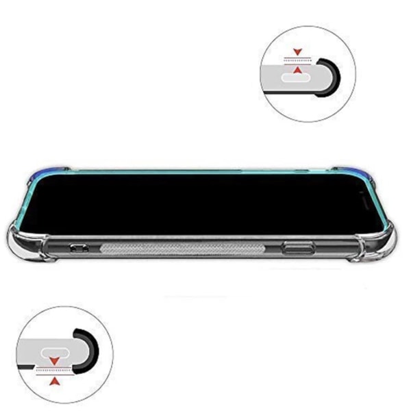 Stilfuldt cover med kortholder til Samsung Galaxy S24 Ultra Transparent