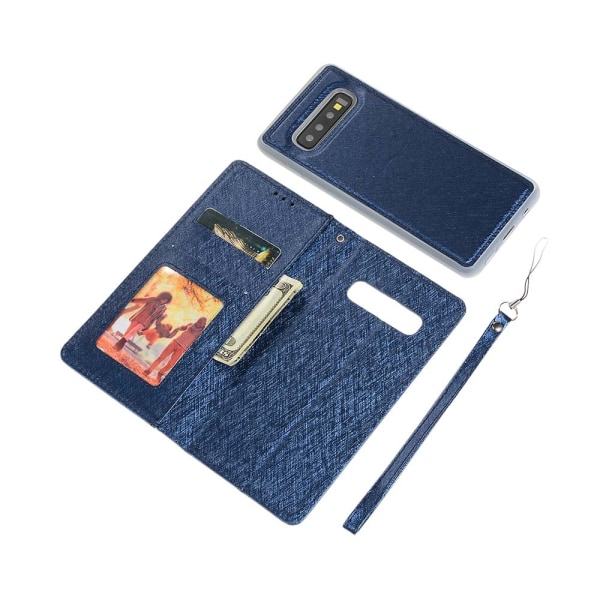 Eksklusivt lommebokdeksel Floveme - Samsung Galaxy S10 + Silver