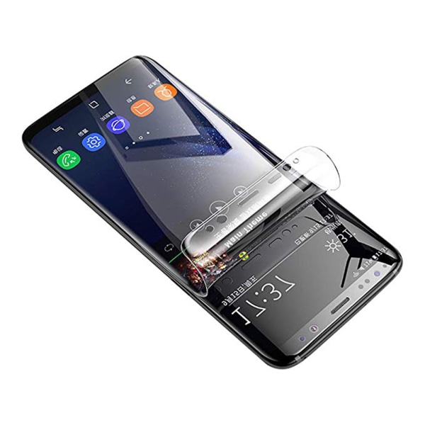 Samsung S9+ näytönsuoja Nano-Soft Screen-Fit HD-Clear Transparent/Genomskinlig