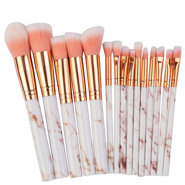 15 stk. Patie-Minerals Makeup Kosmetiske Børster Grå
