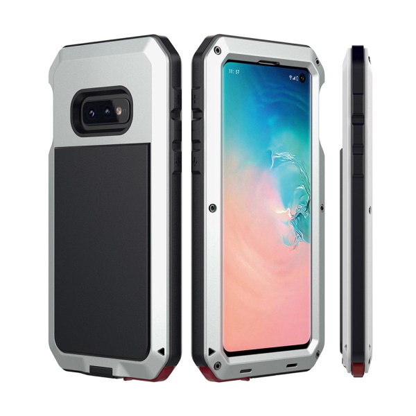 Stilfuldt HEAVY DUTY aluminiumscover - Samsung Galaxy S10E Röd