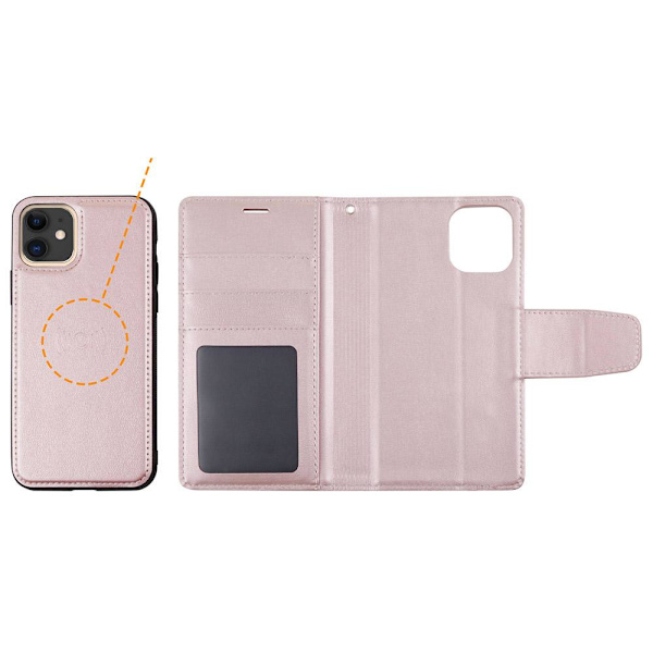 iPhone 12 - Eksklusivt 2-i-1 HANMAN Pungeetui Svart