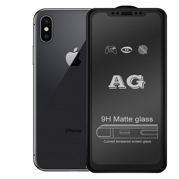 iPhone XS Max 2.5D Anti-Fingerprints Skärmskydd 0,3mm Transparent