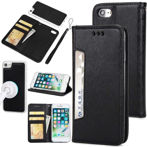 Plånboksfodral (FLOVEME) - iPhone 7 Silver