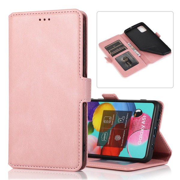 Praktisk Smart Wallet Case - Samsung Galaxy A71 Brun
