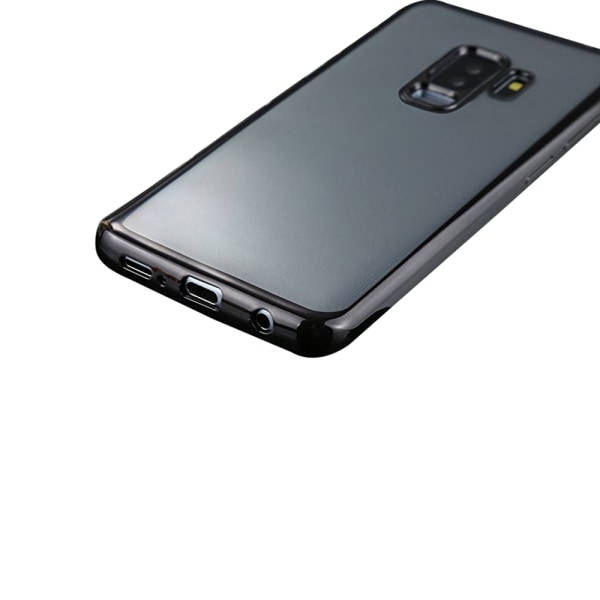 Tyylikäs kansi pehmeää silikonia Samsung Galaxy S9+:lle Svart