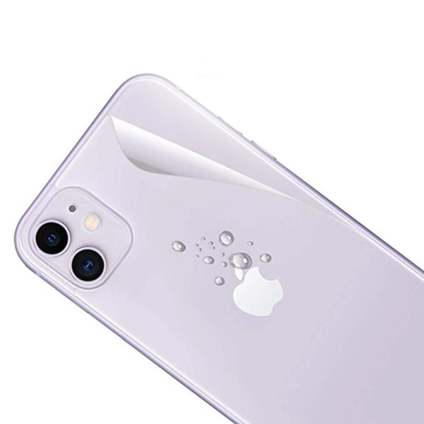 iPhone 11 Pro 2-PACK Skærmbeskytter For & Bag 9H Nano-Soft Transparent/Genomskinlig