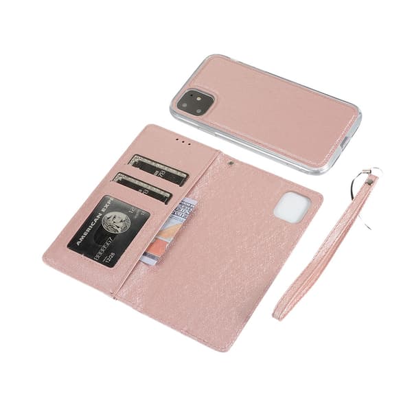 iPhone 11 Pro Max - Gennemtænkt praktisk pungetui Silver