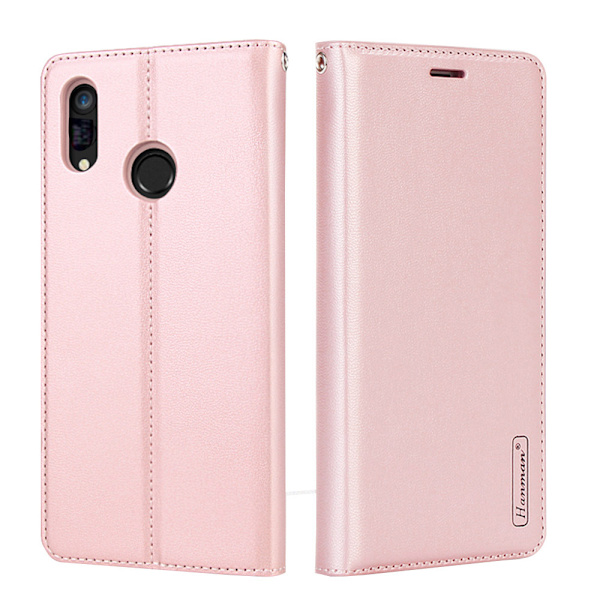 Elegant Smart Hanman Plånboksfodral - Huawei Y6 2019 Svart