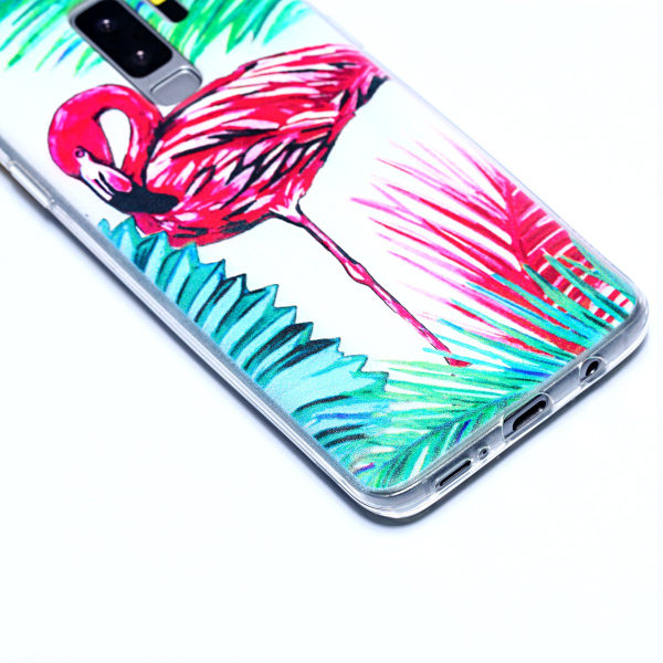 Skyddsskal PALM FLAMINGO för Samsung Galaxy S9 Plus