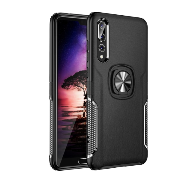 Huawei P20 Pro - Stilfuldt praktisk cover (RING) Röd