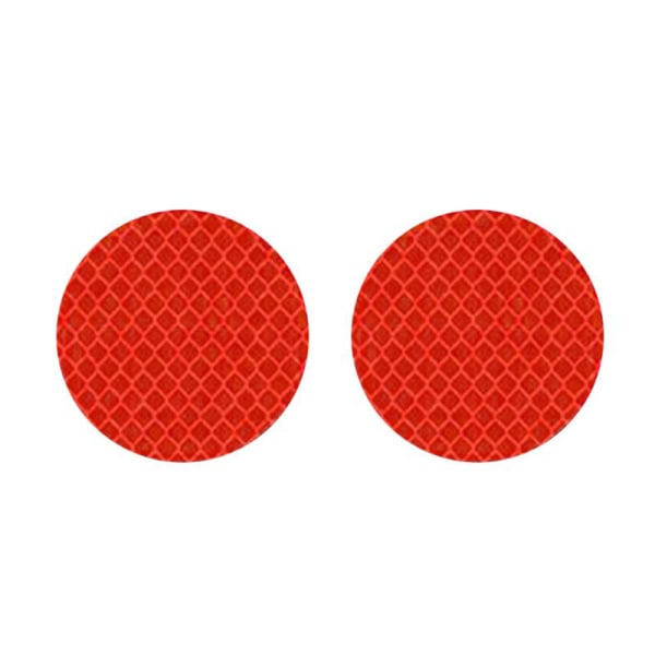 5-Pak effektive reflekterende cirkelreflektorer Röd