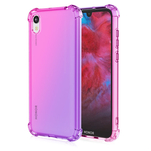 Elegant silikonecover - Huawei Y5 2019 Blå/Rosa