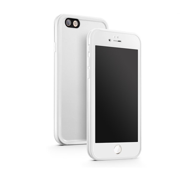 Deksel (Aqua-Organic) til iPhone 8 Plus - Vanntett Svart/Vit