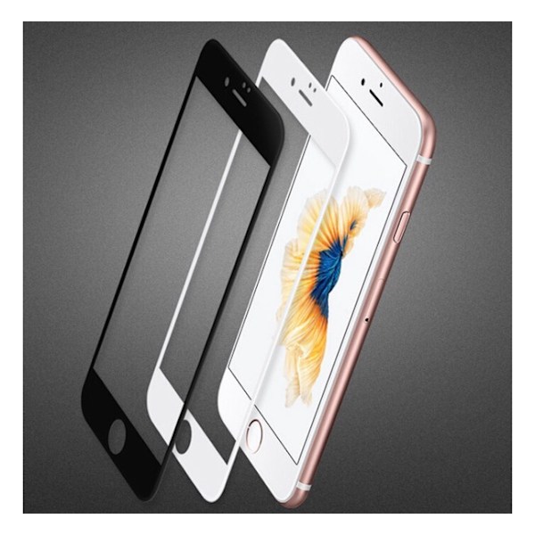 iPhone 6/6S - HuTech SILIKONGLAS-Skärmskydd 4th-Generation Glass Svart