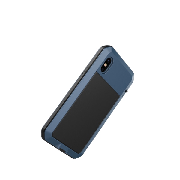 Sterkt beskyttelsesdeksel i aluminium for iPhone X/XS Svart