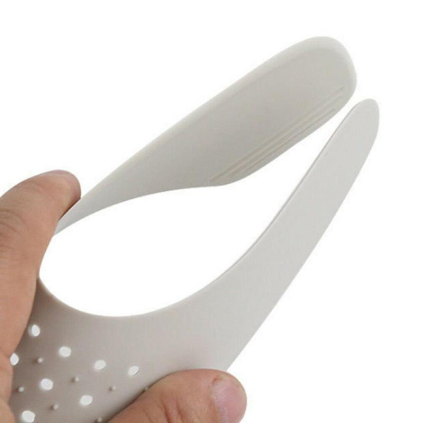 1-Par Sneaker Shield Skobeskyttelse (FORHINDRE KRØLLER) Gul Small