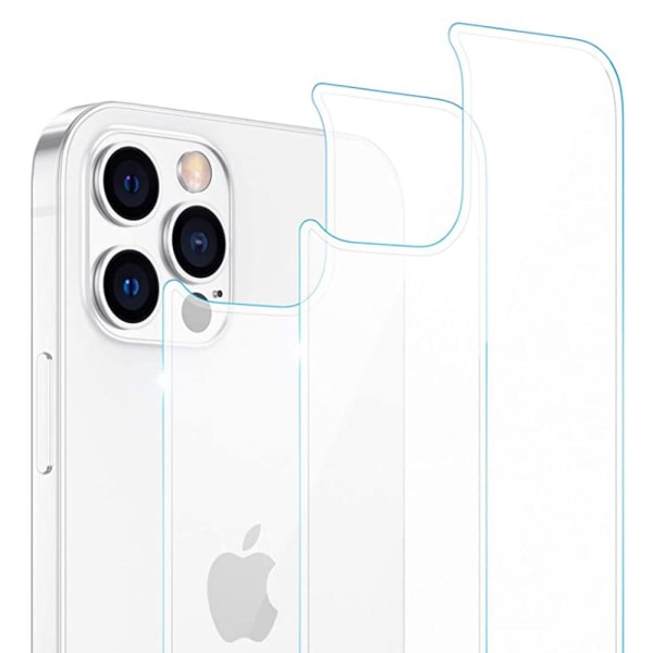 2-PACK Baksida Skärmskydd 9H 0,3mm iPhone 12 Pro Max Transparent/Genomskinlig