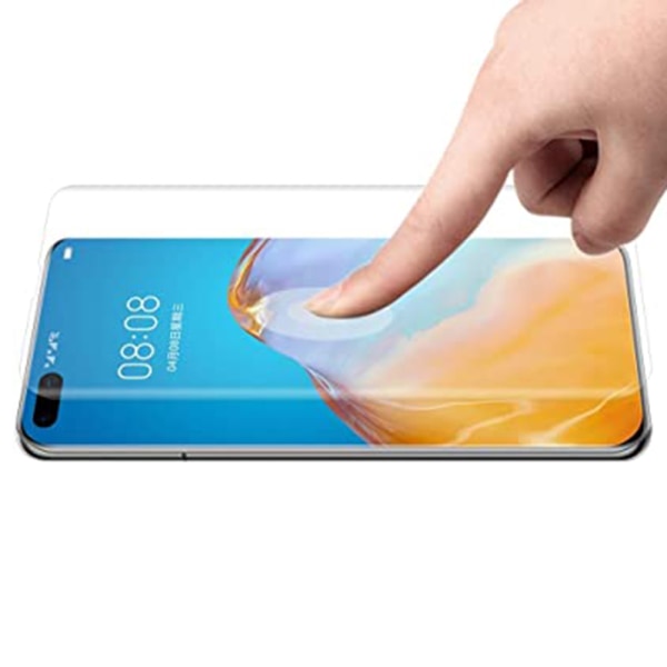 Huawei P40 Pro 2-PACK Mjukt Skärmskydd 3D PET 9H 0,2mm Transparent/Genomskinlig