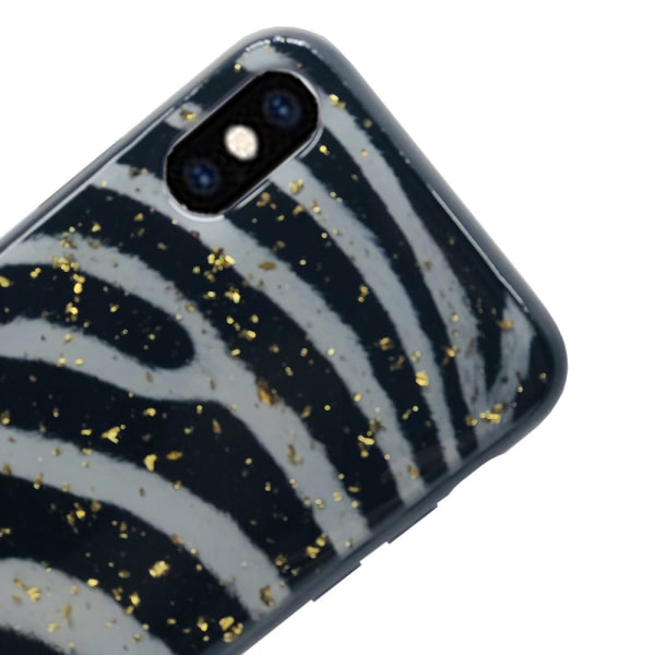 iPhone XS Max - Skyddande Silikonskal (H�rd Baksida) Zebra