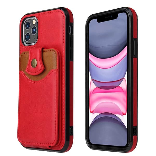iPhone 11 Pro Max - Skal med Korthållare Svart