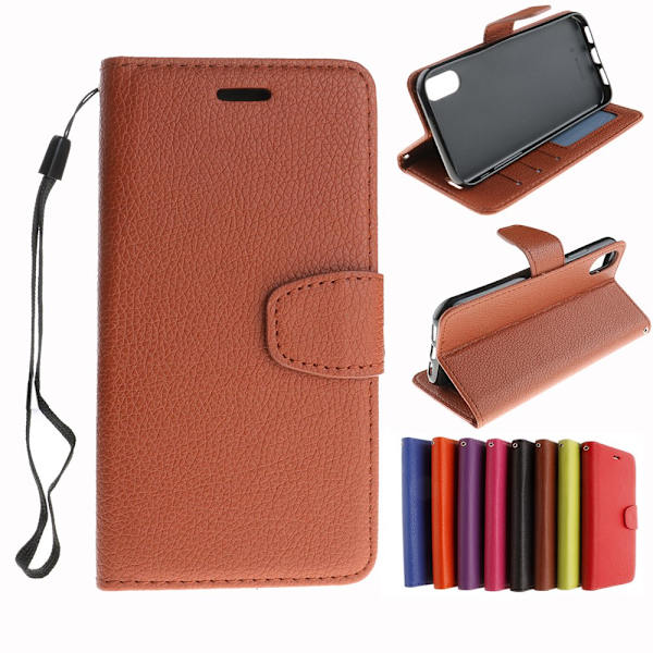 Smidigt Fodral till iPhone X/XS (Kortplatser) Brun