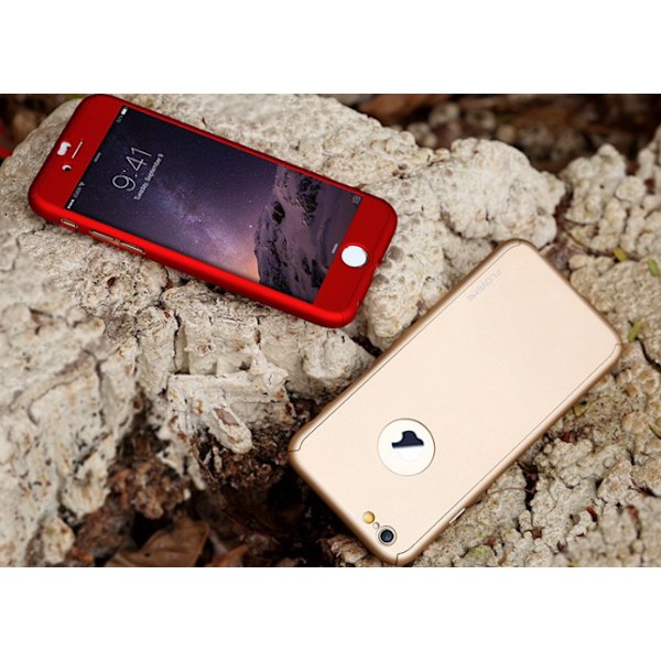 Stilrent Skyddsfodral iPhone 6plus/6Splus (Fram och bak)  GULD Guld