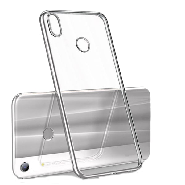 Stilfuldt silikone cover - Huawei Y6S Silver