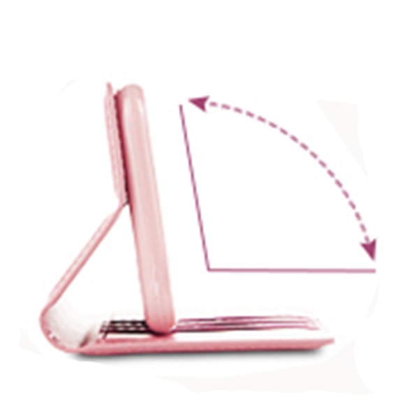 Elegant Smooth Wallet Case Hanman - Samsung Galaxy A10 Rosaröd