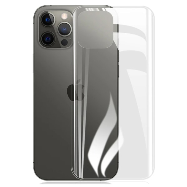 3-PACK iPhone 12 Pro Max Hydrogel Skärmskydd Fram- & Baksida Transparent