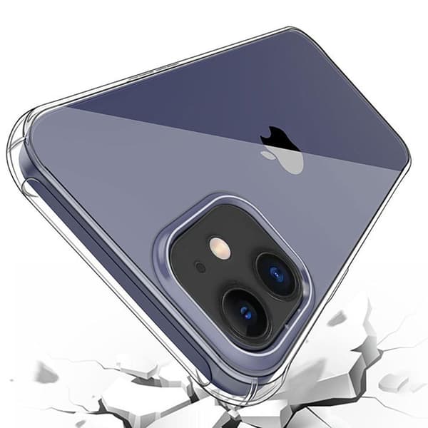 iPhone 12 Mini - Professionellt Skyddsskal i Silikon Transparent
