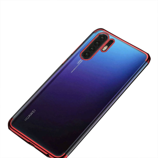 Stötdämpande Tunt Silikonskal - Huawei P30 Pro Röd Röd