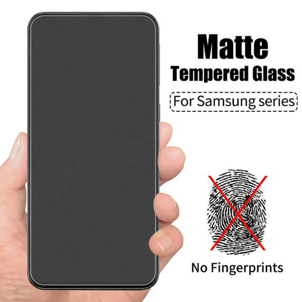 3-PAK Galaxy A21s Matt Skærmbeskyttelse Anti-Fingerprints 0,3mm Transparent/Genomskinlig