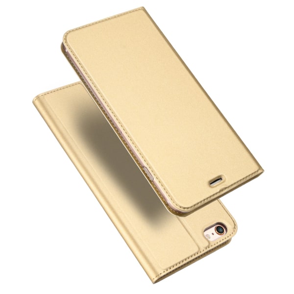 iPhone 6/6S - Etui med kortrum (SKIN Pro SERIES) Guld