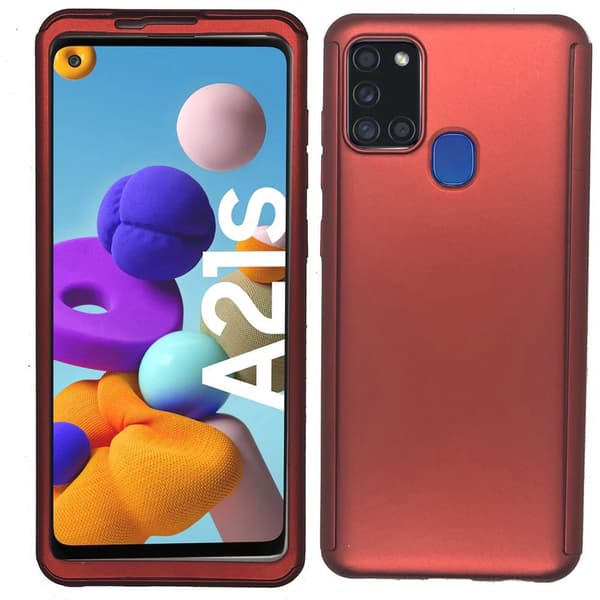 Stilrent Dubbelskal - Samsung Galaxy A21S Silver Silver