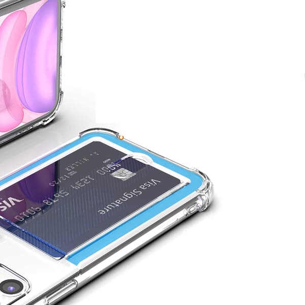 iPhone 15 Kepsfunktion & Kortfack Genomskinlig