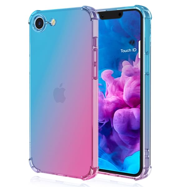 iPhone 16E - Silikonskal med Stötskydd och Stil Clear