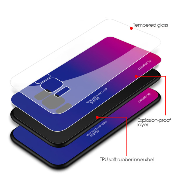 Beskyttende gjennomtenkt deksel - Samsung Galaxy A80 flerfarget 1