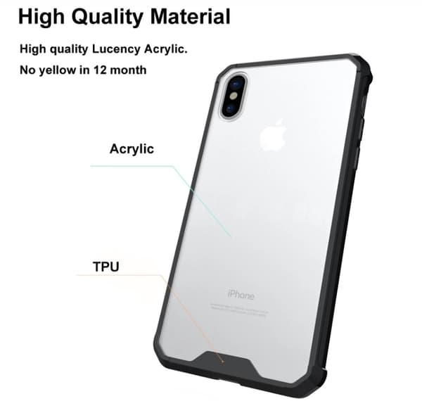 Stilrent Hybridskal av LEMAN iPhone X/XS Rosa