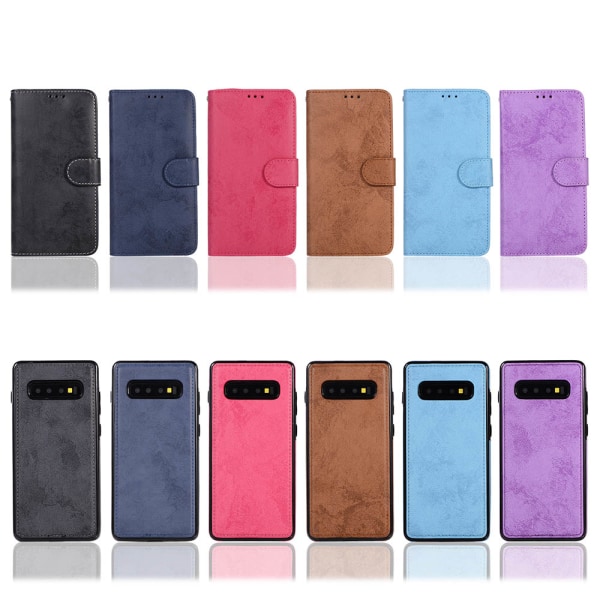 Smart Case -kaksoistoiminto Samsung Galaxy S10 PLUS -puhelimelle Mörkblå