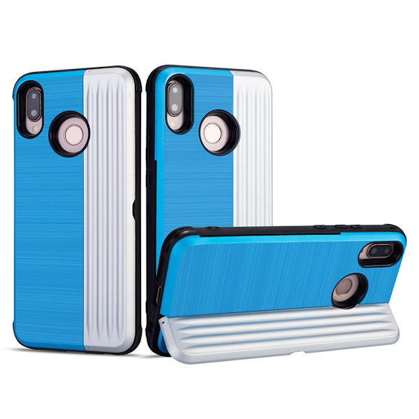 Elegant Skal med kortfack till Huawei P20 Lite Lila