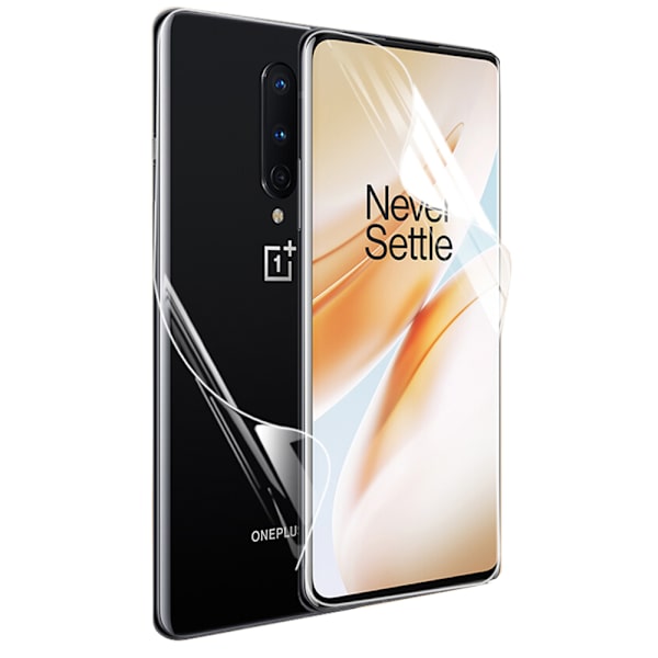 OnePlus 7 Pro 3-PACK Mjukt Skärmskydd PET 9H 0,2mm Svart