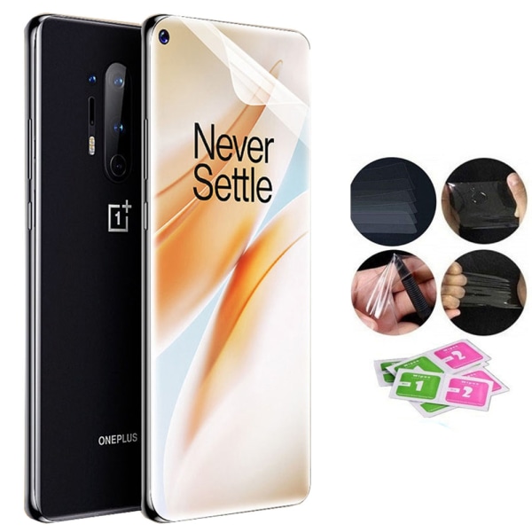 OnePlus 8 Pro 2-PACK Mjukt Skärmskydd PET 9H 0,2mm Transparent/Genomskinlig