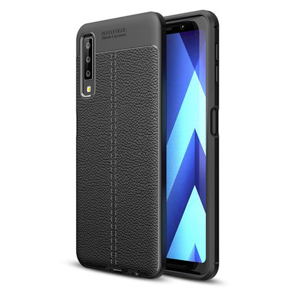 Samsung Galaxy A7 2018 - Skyddande Skal från Auto Focus Röd